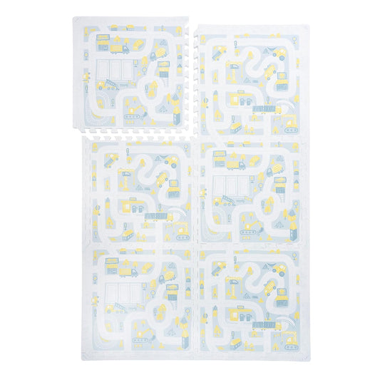 Premium Baby Foam Play Mats - Stylish Floor & Exercise Puzzle Mat for Toddlers and Kids- 6 Soft
