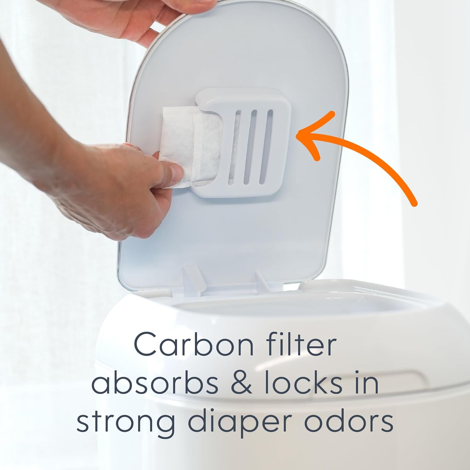 Diaper Genie Platinum Pail Gift Set, Lily White, Made of Durable Stainless Steel and Includes 2