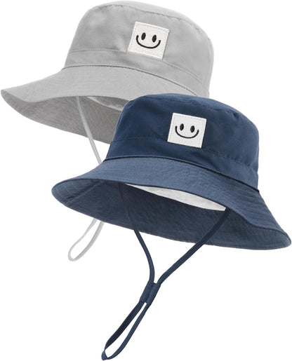 FURTALK Baby Sun Hat Smile Face Toddler Boys Girls Bucket Hat 0-5 Years Kids UPF 50+ Sun Protection