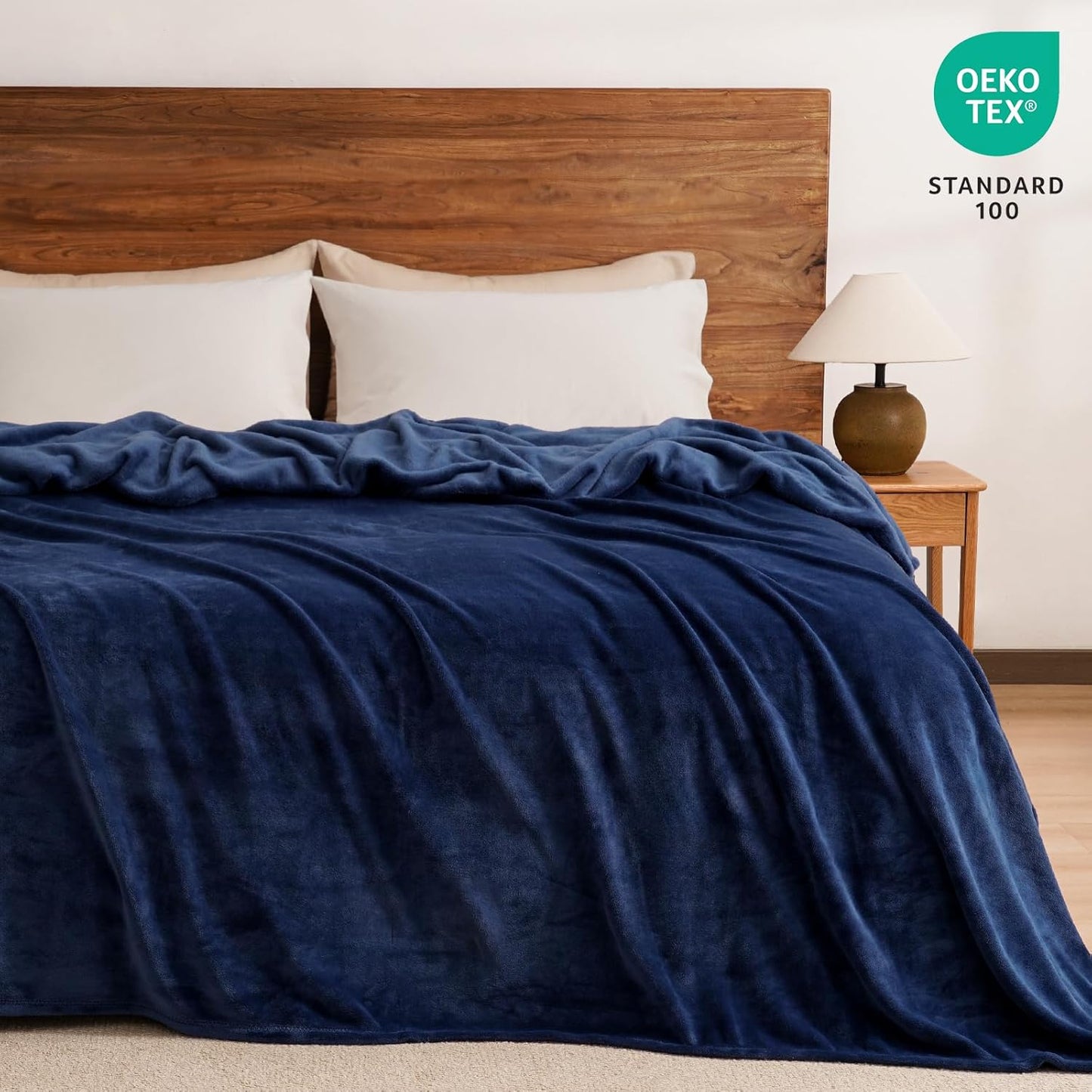 PHF Ultra Soft Fleece Blanket Twin Size, No Shed No Pilling Luxury Plush Cozy 300GSM Lightweight