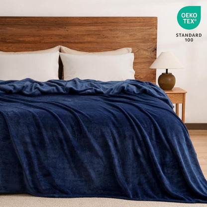 PHF Ultra Soft Fleece Blanket Twin Size, No Shed No Pilling Luxury Plush Cozy 300GSM Lightweight