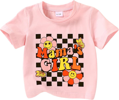 Happy Town Toddler Clothes Baby Boy Girl Smiley Face Shirt Short Sleeve T-Shirt Tee Summer Tops