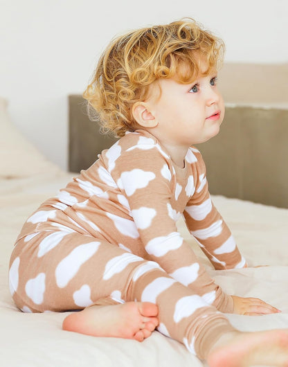 VAENAIT BABY 6M-12Y Kids Unisex Girls & Boys Soft Comfy Modal Tencel Sleepwear Pajamas 2pcs or 4pcs