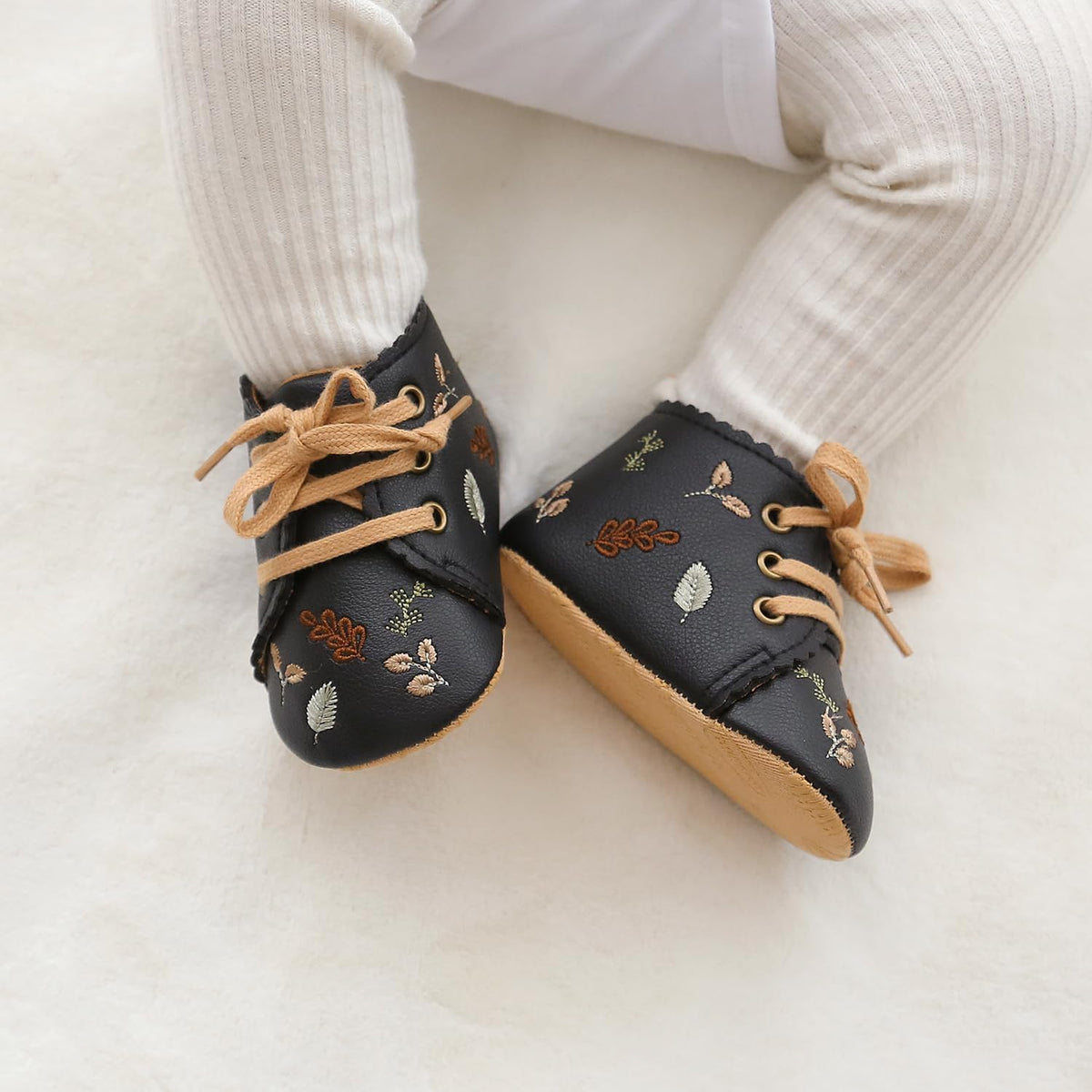 Baby Shoes Mary Jane Flats Non Slip Soft Sole Infant Toddler Sneakers First Walkers Party Christmas