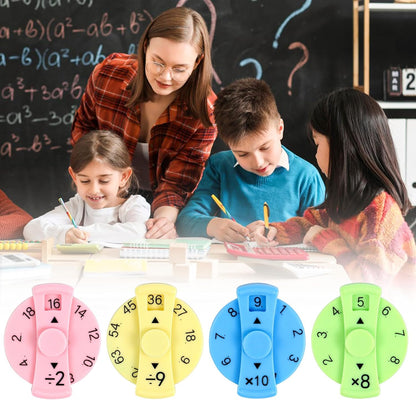 9 Pcs Math Fidget Spinners, Math Fidget Toy for Kids, Learn Multiplication and Division with The