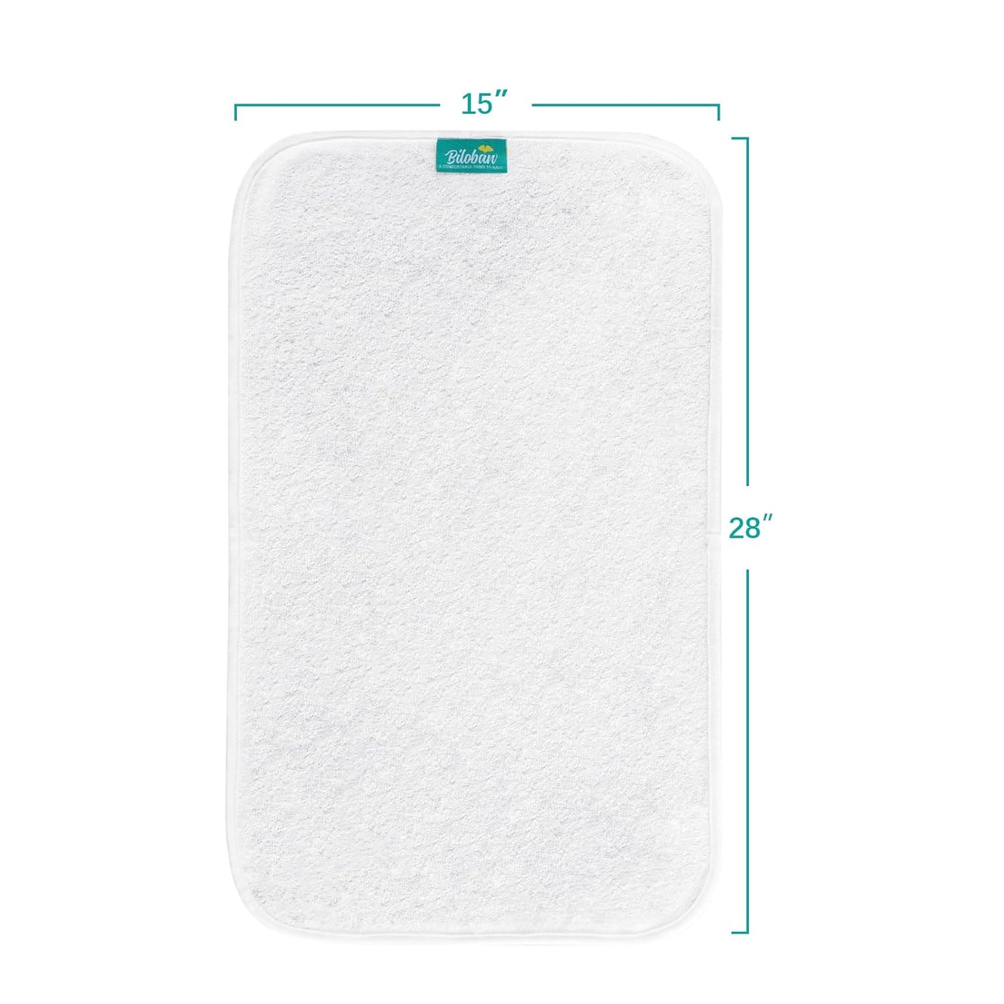 Changing Pad Liner 5 Count, Waterproof Larger Changing Pad Cover 28" X 15", Cotton Terry, Absorbent