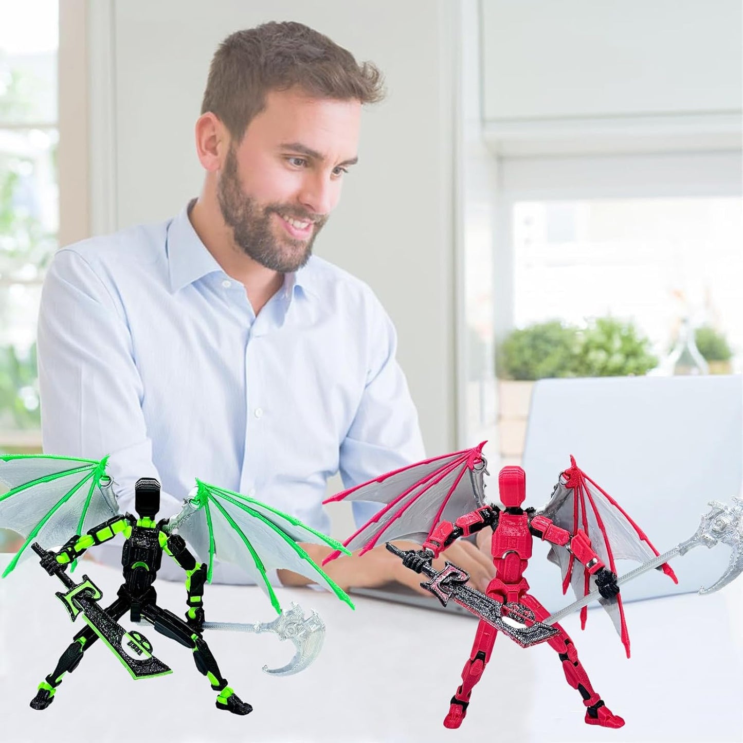 (Assembly Completed) T13 Action Figure Set, Titan 13 Action Figures, 3D Printed Dummy 13