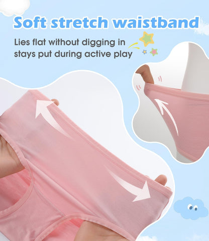 BAMBOO COOL Girls Underwear Kids Soft Skin-friendly Panties Breathable Lightweight Briefs For Teens