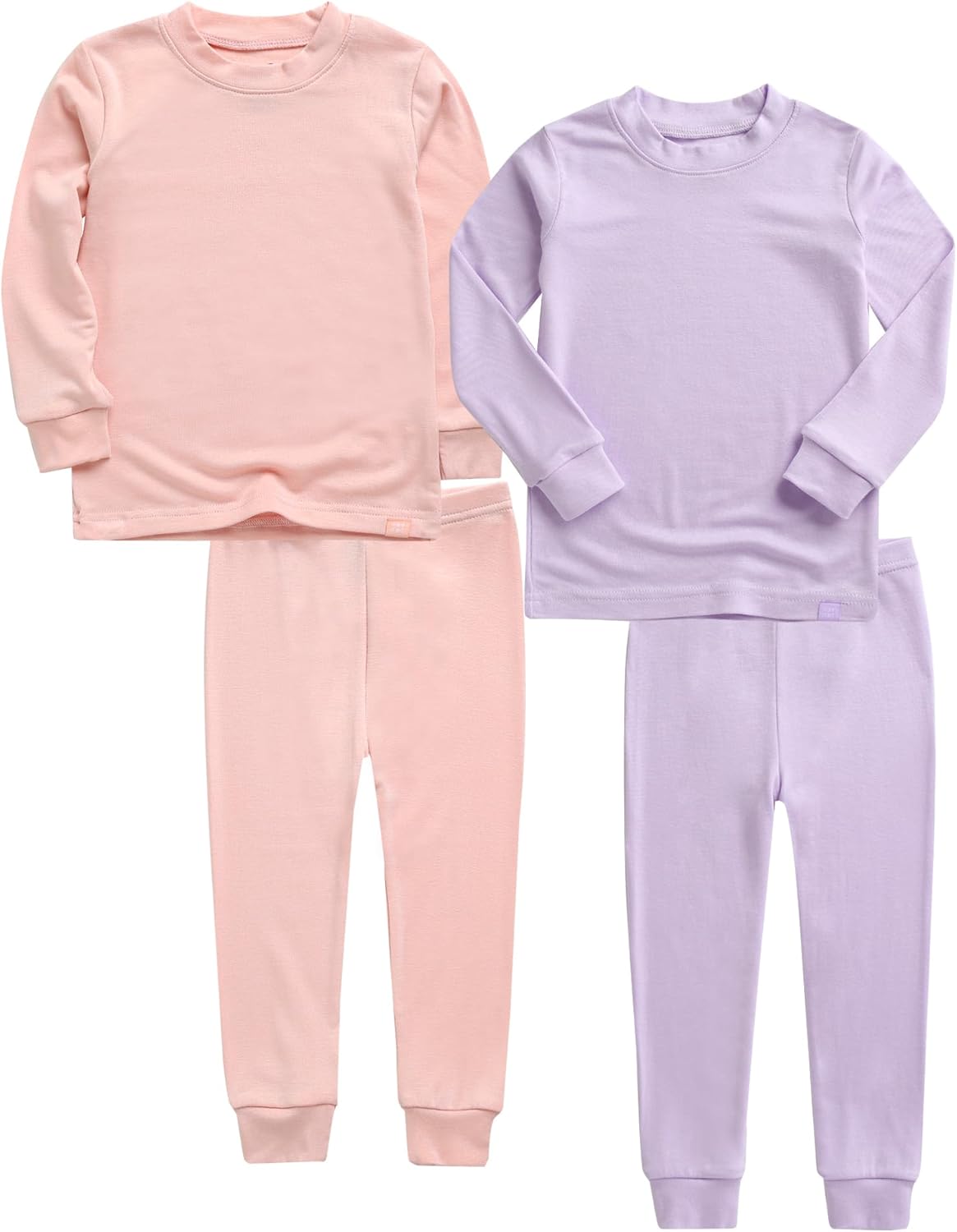 VAENAIT 6M-12Y Toddler Kids Girls Boys Soft Comfy Modal Tencel Solid Raglan Sleepwear Pajamas Pjs