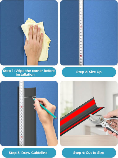 MONOID Wall Corner Protector, 2 PCS Furniture Edge Protection, PC Anti-Bump Guards Avoid Scratching