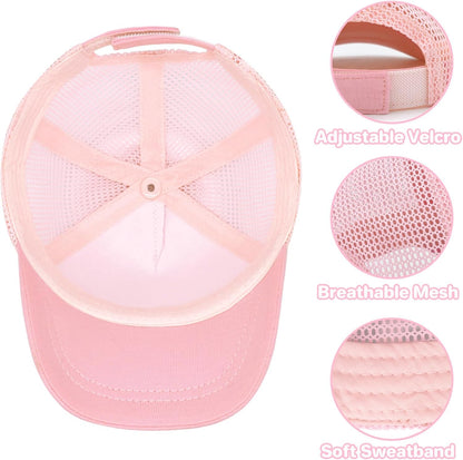 qikqik Baby Baseball Cap Toddler Baseball Hat with Mesh Infant Sun Hat UPF 50+ Baby Ball Cap