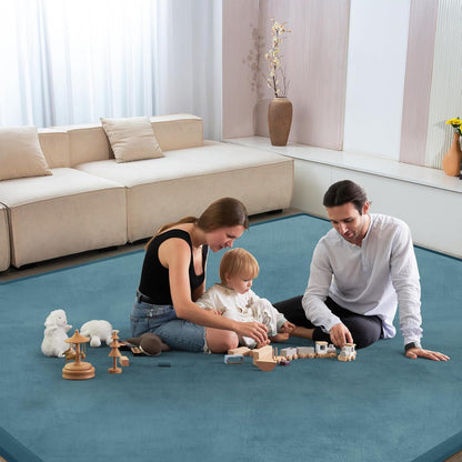 Baby Play Mat 1.2" Thick Memory Foam Nursery Rug Area Rug, 9’2” X 6’7” Yoga Mat Playmat Crawling