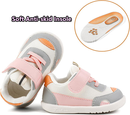 Baby Boy Girl Shoes Infant Non Slip Sneakers Breathable Lightweight Toddler First Walking Shoes 6