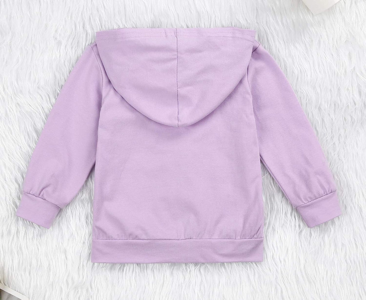 Imcute Baby Zip Up Hoodie, Unisex inflant Toddler Long Sleeve Sweatshirts Lightweight Jacket Hooded