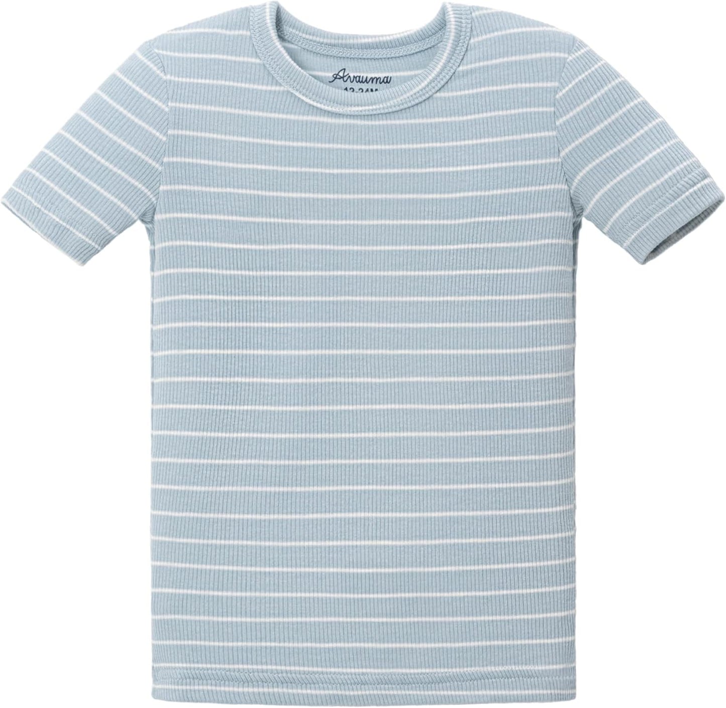 AVAUMA Stripe Pattern Baby Boys Girls Pajama Set Kids Toddler Snug fit Ribbed Sleepwear pjs for