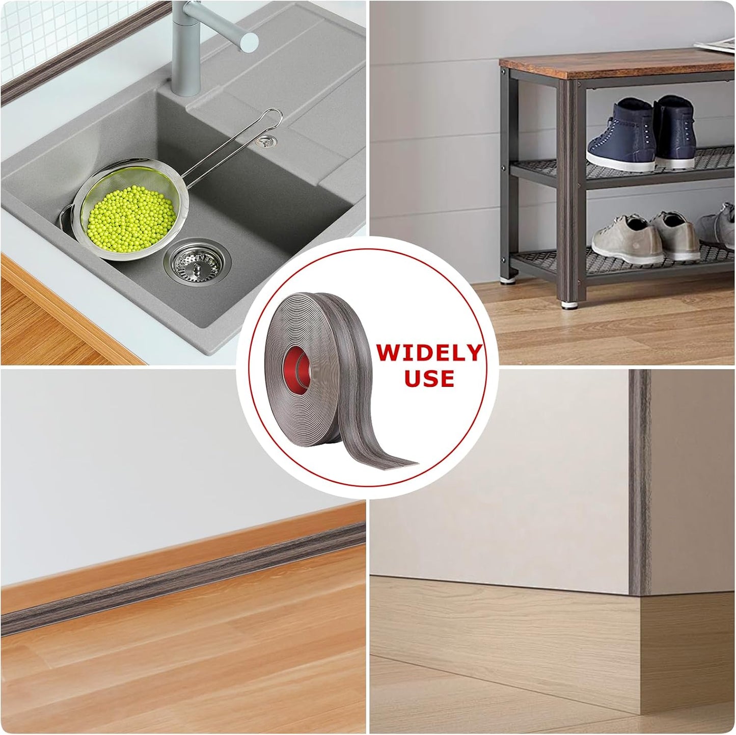 Flexible Wall Corner Protector Moulding Trim Peel and Stick Wall Corner Guards Edge Protector Self
