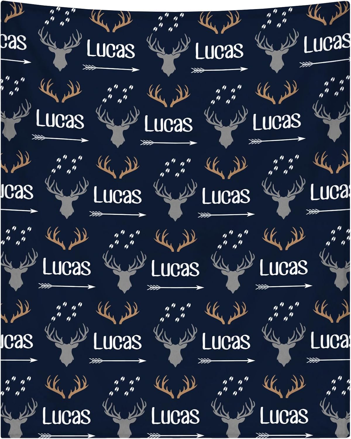 Personalized Baby Blanket with Name, Custom Baby Blanket for Boys or Girls, Soft Flannel Throw for