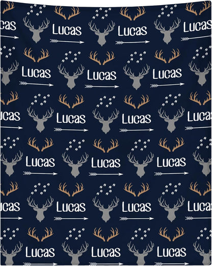 Personalized Baby Blanket with Name, Custom Baby Blanket for Boys or Girls, Soft Flannel Throw for