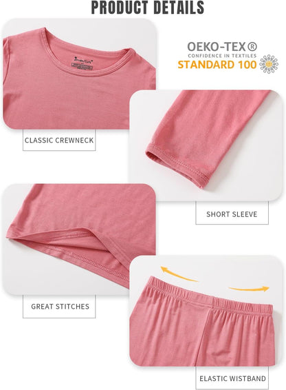 Jimonda Baby Boys Girls Pajama Sets Toddler Sleepwear Cool Jammies 2pcs Viscose from Bamboo PJs