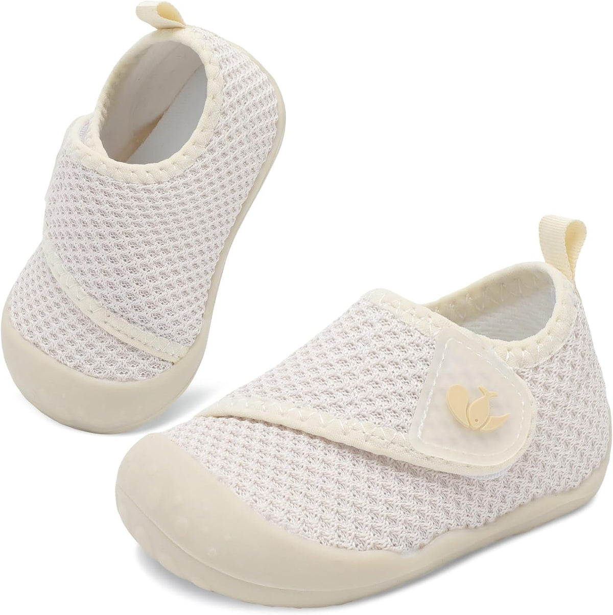 FEETCITY Baby First Walking Shoes Wide Baby Shoes Infant Sneakers Newborn Crib Shoe Barefoot