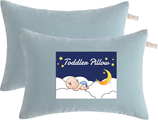 NTBAY Toddler Pillows, Down Alternative 13"x18" Pillows, Machine Washable - Soft and Breathable