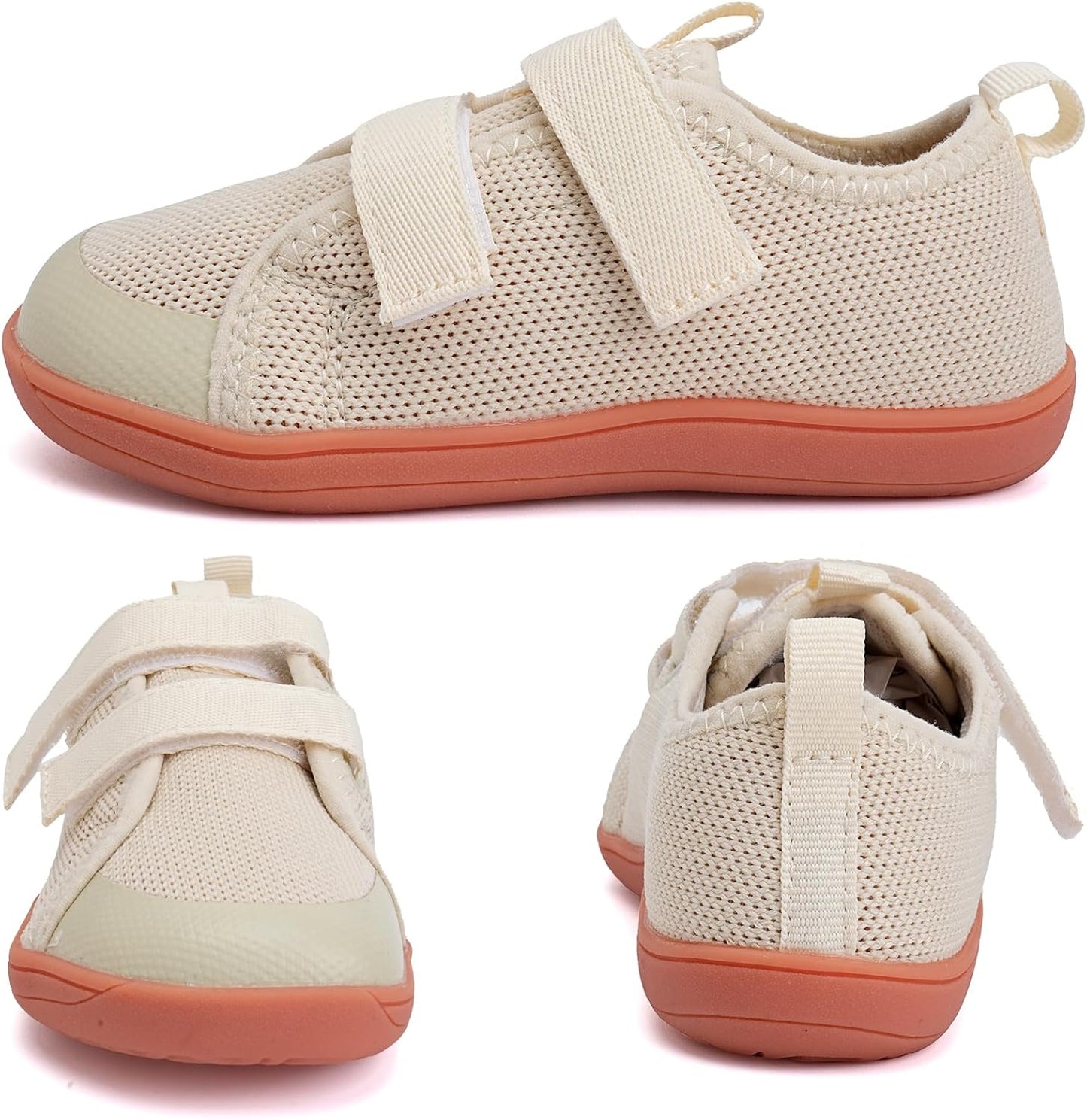 WateLves Toddler Little Kids Wide Barefoot Shoes The First Walking Shoes Girls Boys Breathable Zero