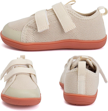 WateLves Toddler Little Kids Wide Barefoot Shoes The First Walking Shoes Girls Boys Breathable Zero