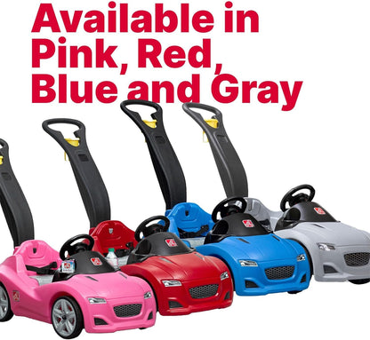 Step2 Whisper Ride Cruiser Kids Push Car, Ride On Toy, Stroller Substitute, Includes Seat Belt &