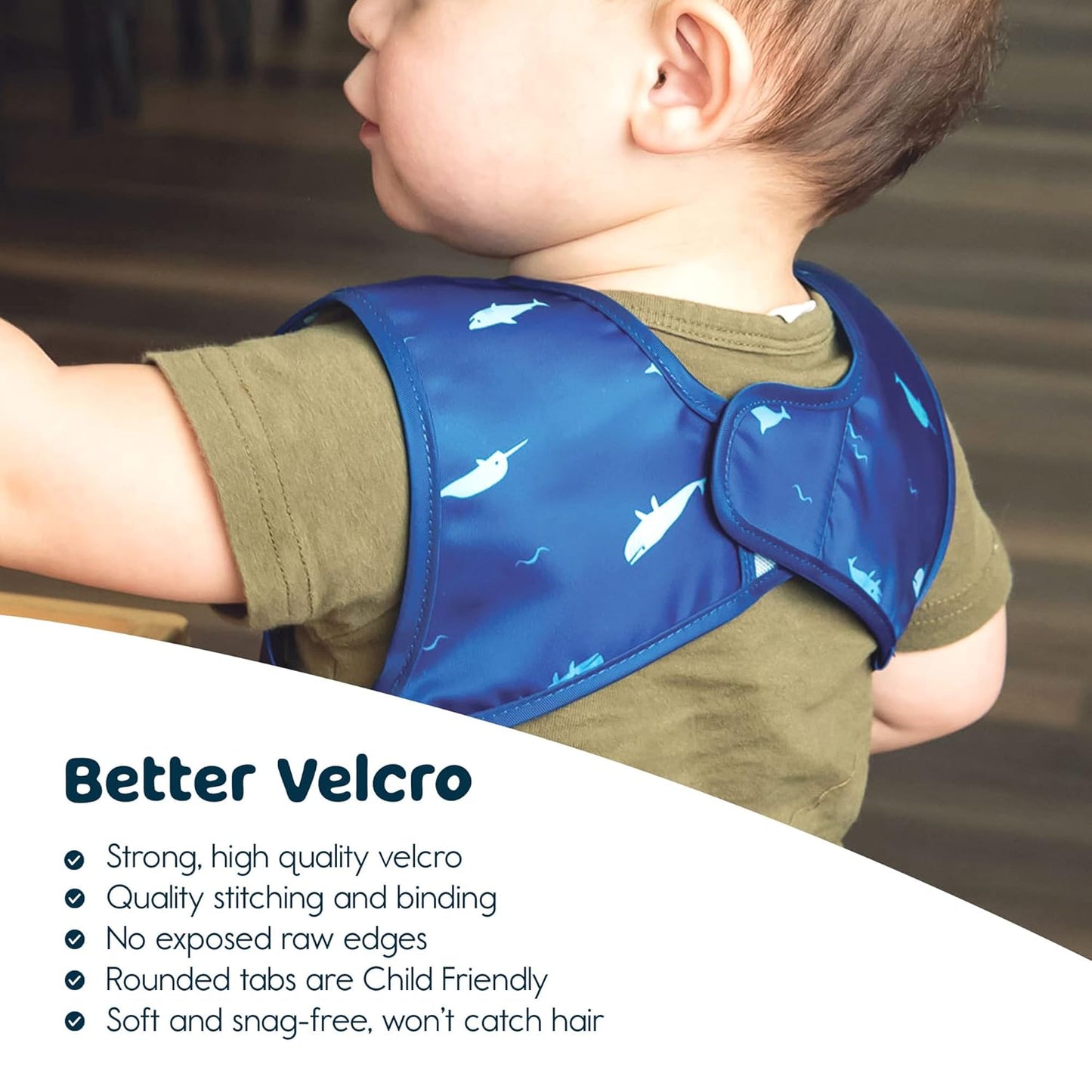 Tiny Twinkle Mess Proof Baby Bib - Waterproof & Lightweight Baby-Led Weaning Apron | 100% Recycled