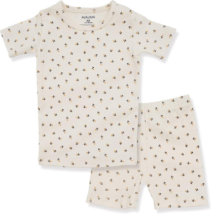 AVAUMA Baby Boys Girls Pajama Set 6M-7T Kids Cute Toddler Snug fit Pattern Design Pjs Cotton