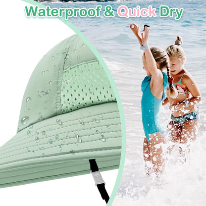 XIAOHAWANG Girls Sun Hat Baby Beach Hats Boys UPF 50+ Kids Summer Protection Cap Toddler Breathable