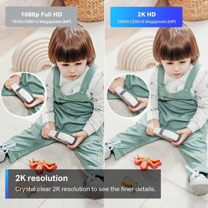 Tapo TP-Link 2K Pan/Tilt Security Camera for Baby Monitor, Dog Camera w/Motion Detection and