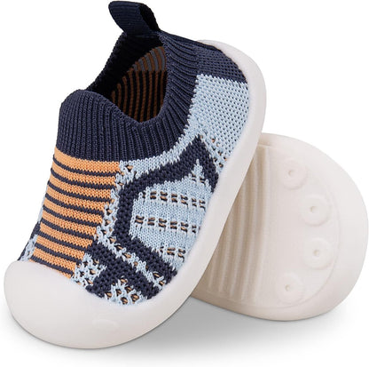 Charrost Toddler Baby Girl Boy First Walking Shoes Checkered Sneakers Sizes 3/4/5/6/7/8T. Soft