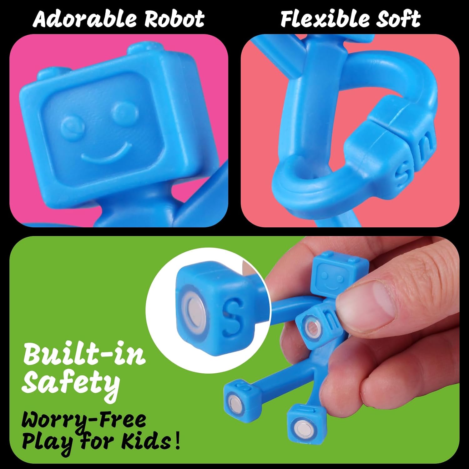 24 PCS Magnetic Travel Toys for Kids, Creative, Portable and Educational