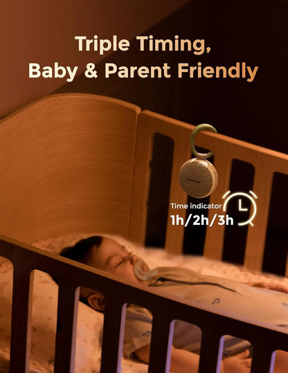 Momcozy Portable Sound Machine with Night Light, White Noise Sound Machine for Baby, 20 Soothing