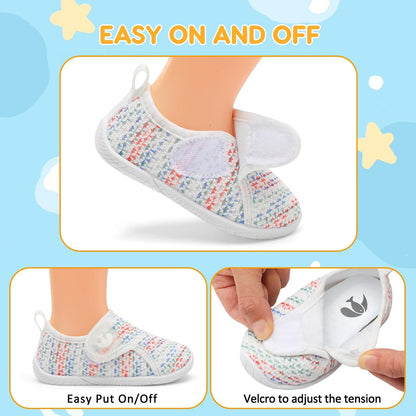 FEETCITY Toddler Walking Shoes Slip On Toddler Shoes Boys Girls Kids Sports Sneakers Casual School