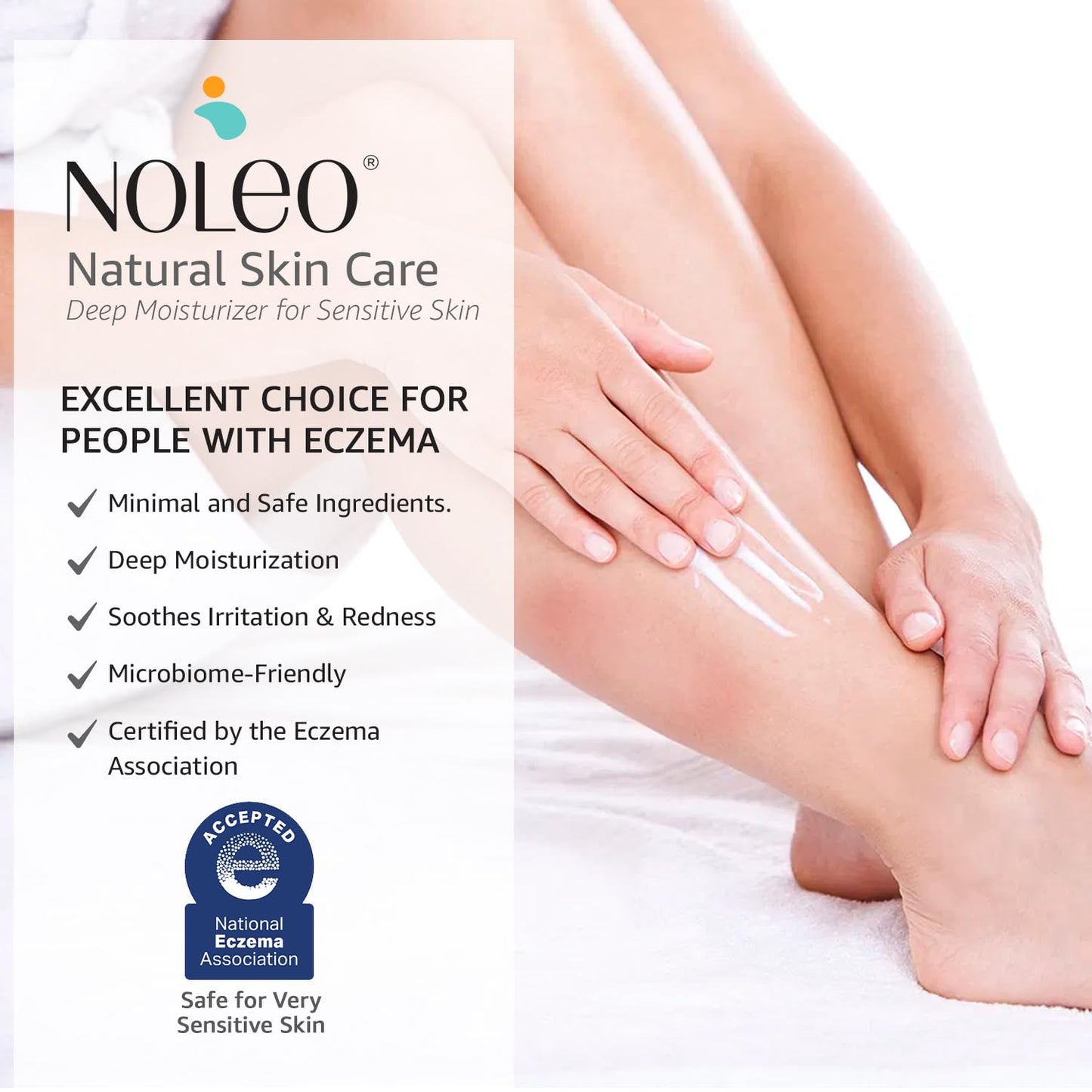 NOLEO Natural Skin Care – Deep Moisturizer for Sensitive Skin | Soothes Redness, Chafing &