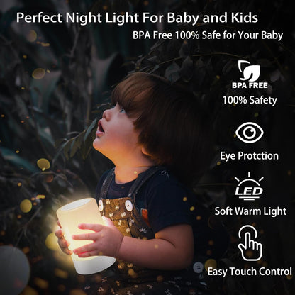 G Keni Nursery Baby Night Light for Kids, Portable LED Touch Night Lamp for Kids and Adult