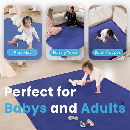 Baby Play Mat for Kids Room,Extra Thick Elasti-Foam Anti-Fall Cushion Mat for