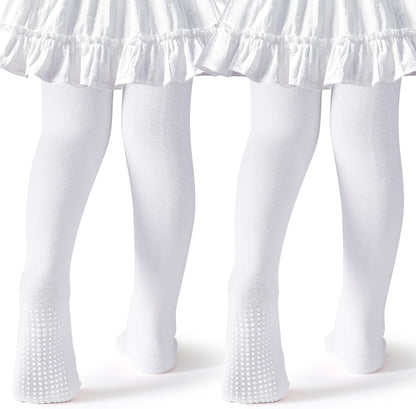 Baby Tights Non Slip Toddler Stockings Tights with Grippers Seamless Soft Cotton Knit Leggings