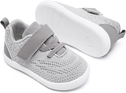 MORENDL Toddler Sneakers Baby Boys & Girls Barefoot Shoes Lightweight Breathable Walking Running