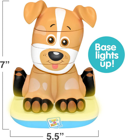 Stack-a-Roos Labrador Puppy by Salus Brands - Animal Stacking Toy, Educational Early Learning Toy