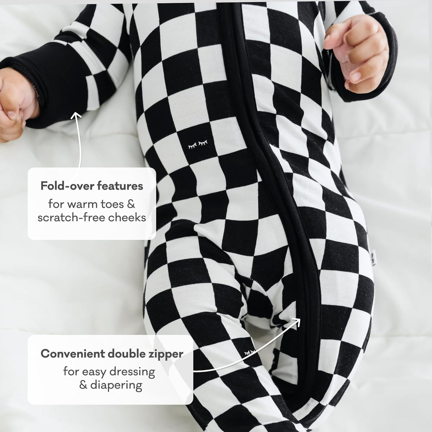 Little Sleepies Pajamas for Baby Boys & Girls, Viscose from Bamboo Baby Pajamas, Preemie & Newborn
