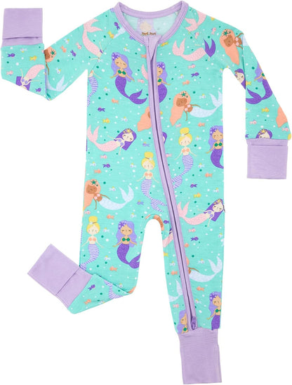 Little Sleepies Pajamas for Baby Boys & Girls, Viscose from Bamboo Baby Pajamas, Preemie & Newborn