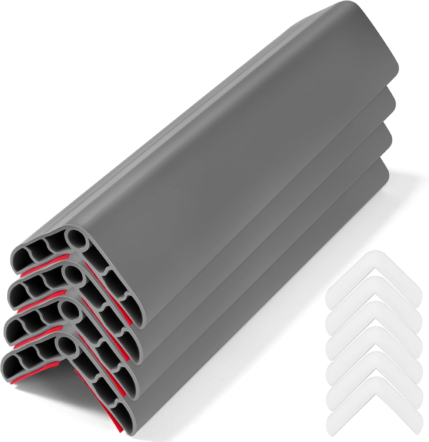 Wall Corner Edge Protector 4 Pack,1.57x1.57x23.62x0.28 inch Soft Baby Proof Corner Guards for Sharp
