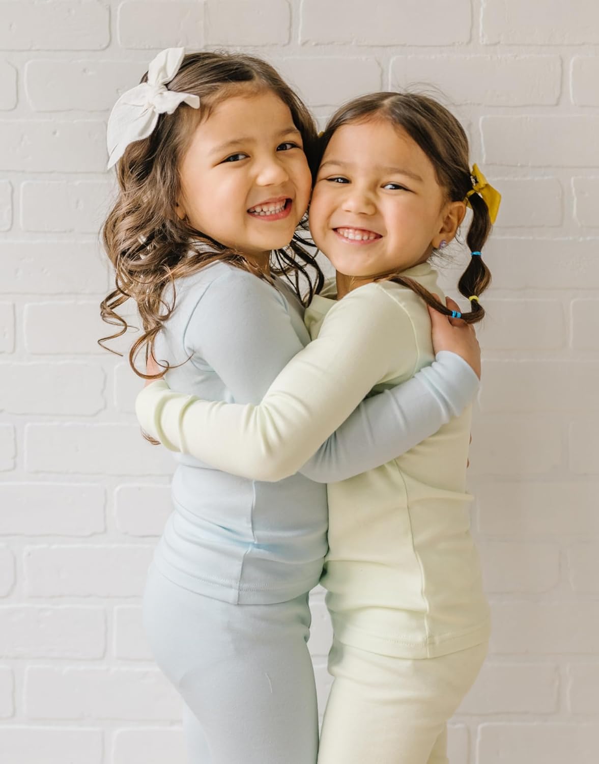 moimoln 6M-8Y Modal Cotton Solid Soft Breathable Baby Toddler Boys Girls Snug fit Pjs Long Sleeve