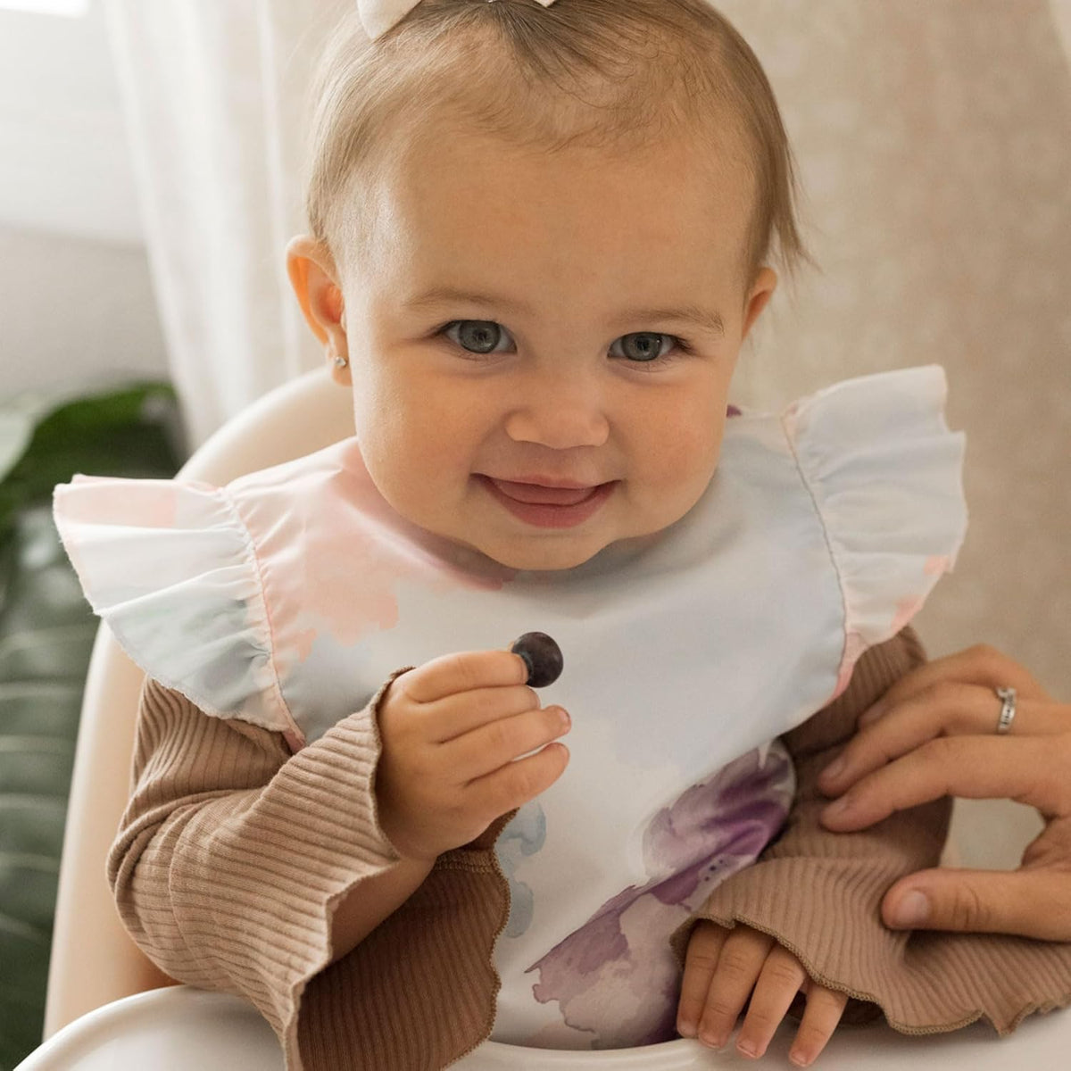 Tiny Twinkle Mess Proof Baby Bib - Waterproof & Lightweight Baby-Led Weaning Apron | 100% Recycled