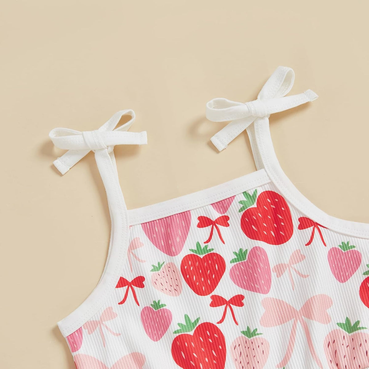 WZTYYDS Toddler Baby Girl Summer Clothes Floral Romper Tie-Up Strap Halter Jumpsuit Infant Summer