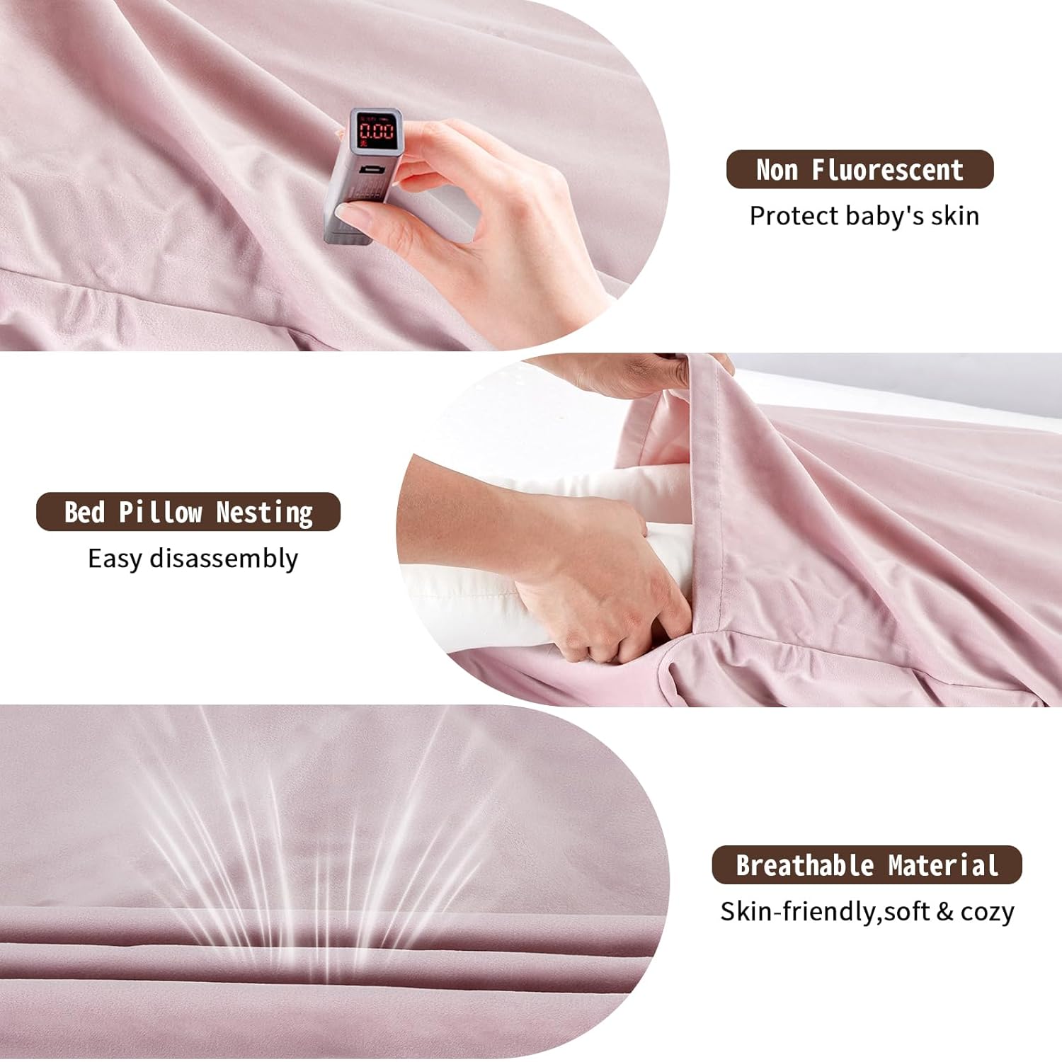 Baby Lounger Play Mat,Baby Lounger for Newborn Tummy Time for Baby in Bed,0° Angle Newborn Lounger