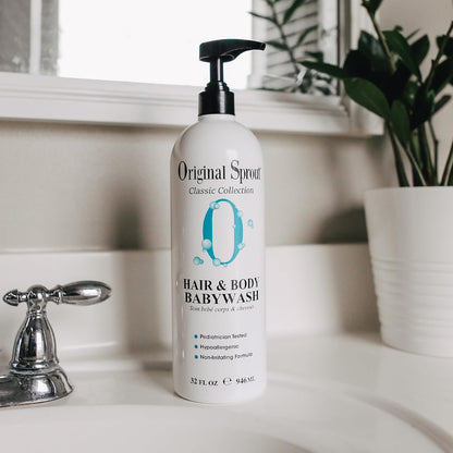 Original Sprout Baby Shampoo and Body Wash, Hypoallergenic Formula with Organic Calendula &